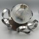Suspension lustre Mazzega globe en verre de murano opalescent