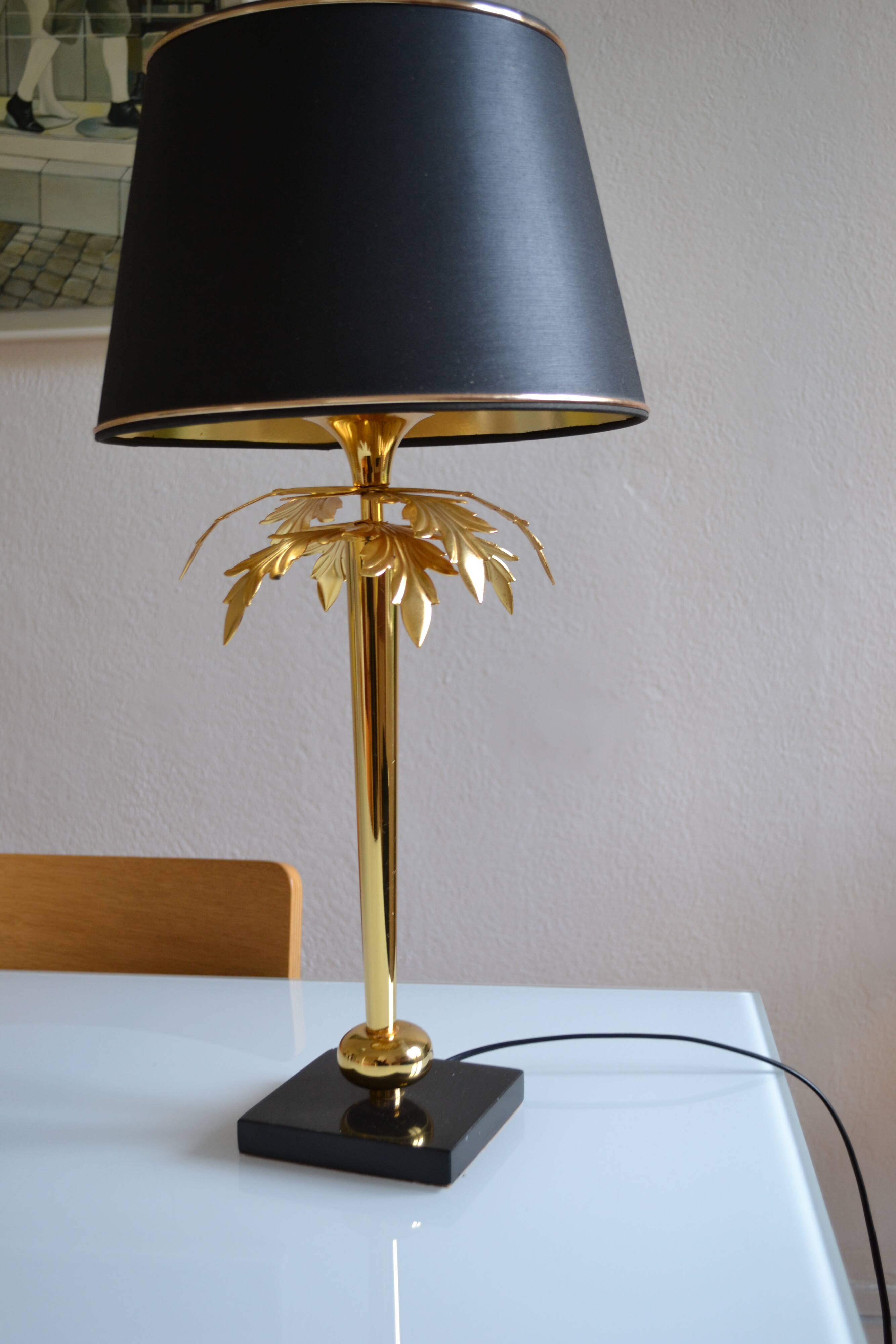“Palm tree” lamp chandelier Deknudt Belgium