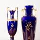 Neo-Classical style porcelain vase, cobal blue, Pinon-Heuzé 1930.
