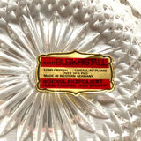 6 Bleikristall crystal coasters with lead 24% PbO