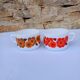 2 large 70s Arcopal cups - Lotus pattern