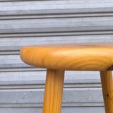 70s pine stool
