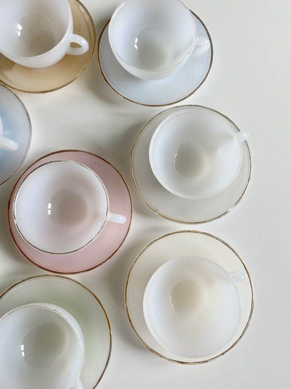 Harlequin Arcopal coffee service