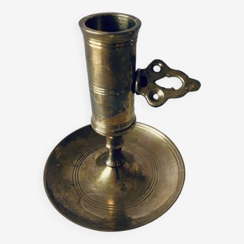 Old brass candle holder