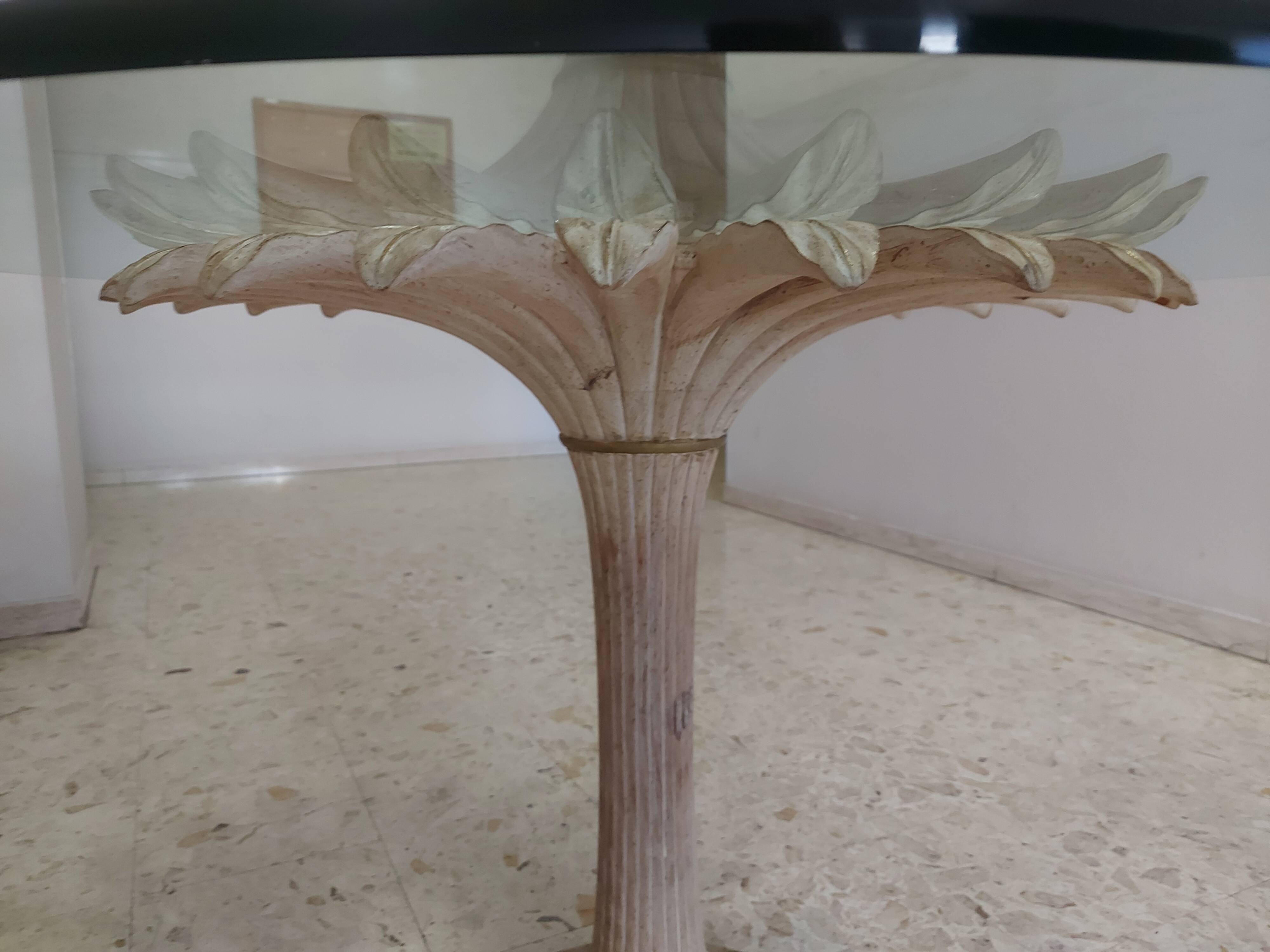 Italian daisy table 60s, 70'S design table Chelini Florence