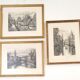 3 engravings signed