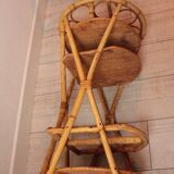 Rattan bottle door