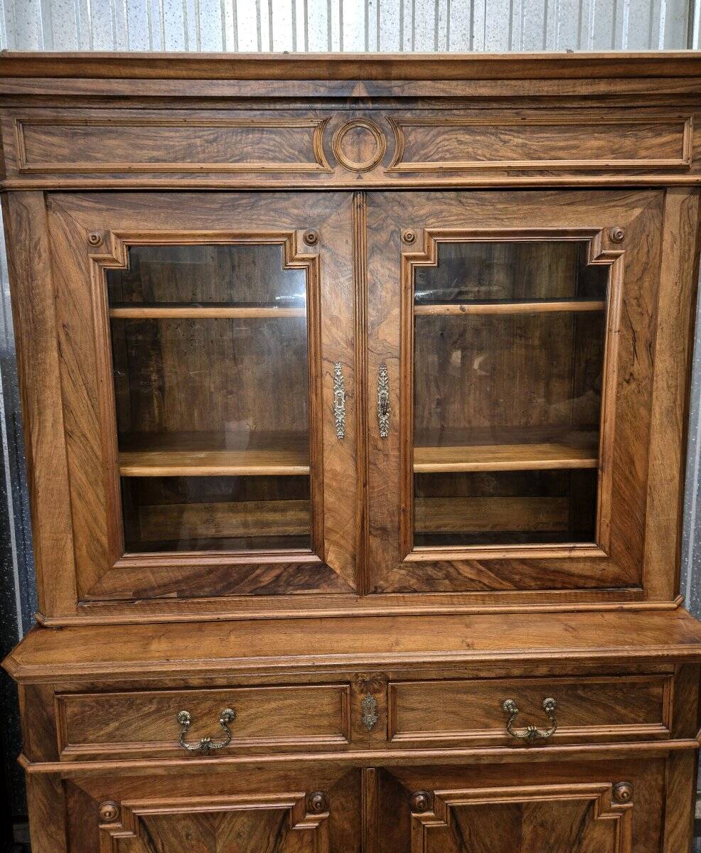 buffet bibliothèque époque Louis Philippe en noyer