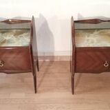 1950s Rosewood Nightstands, Mid Century Designer Nightstand