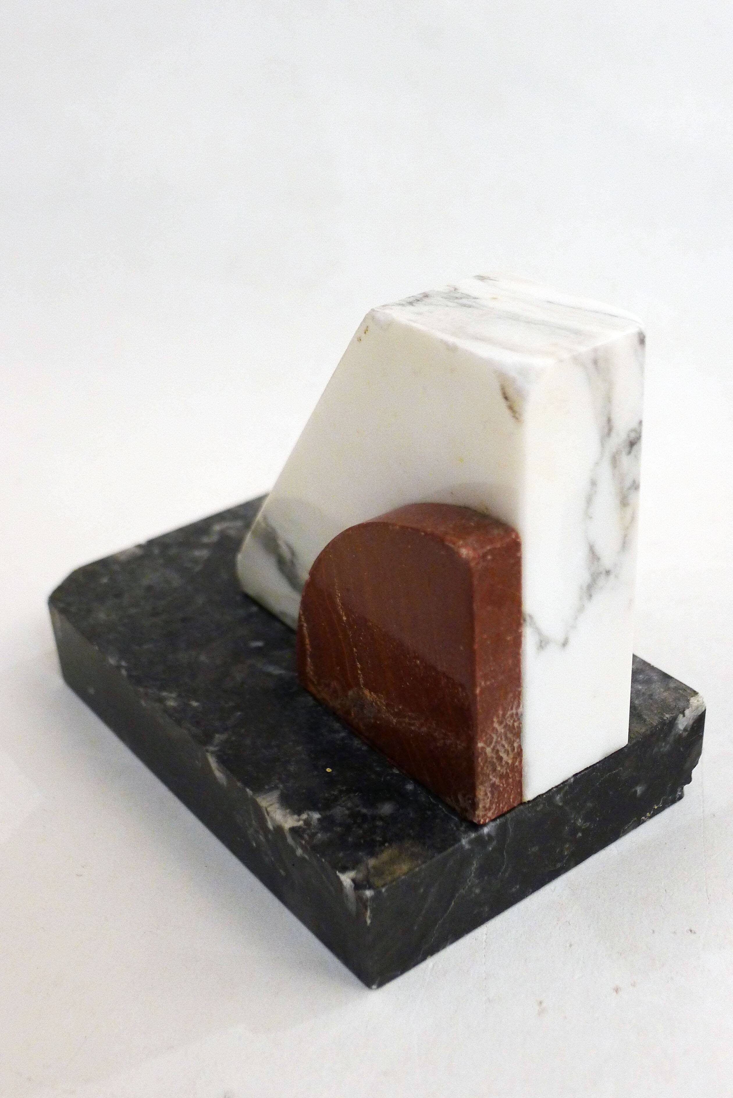 Art Deco marble bookends