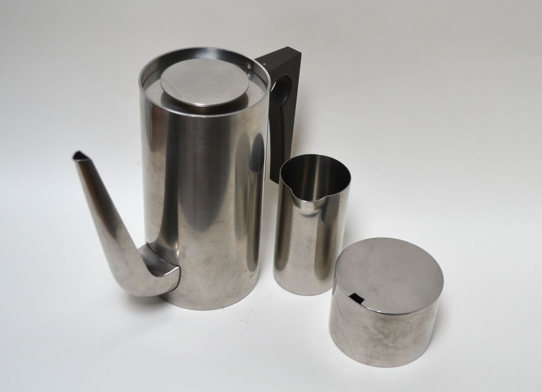 Stelton coffee service by Arne Jacobsen - Cafeteria, sugar and milk pot - Made in Denmark