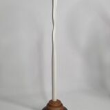 Biomorphic-inspired sculpture, on an industrial wooden base, 35 cm