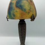 Mushroom bedside lamp in glass paste