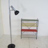 Lampadaire réglable en acier plaqué Chrome du milieu du siècle de Gepo, années 1960