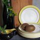 Eight dessert plates from Salins service "Menton" 50s