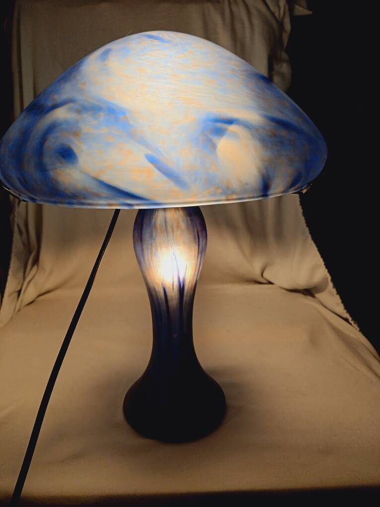 Lampe champignon Verrerie de Vianne