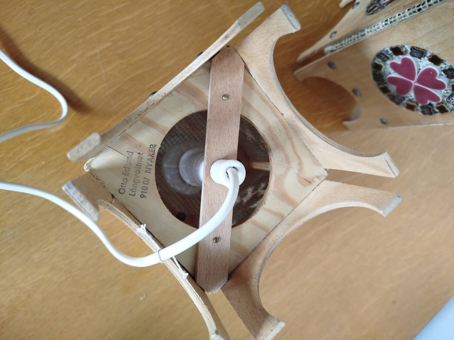 Pair of Otto Eelund Scandinavian lamps – Sweden, 1960s/70s