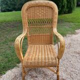 Rattan armchair