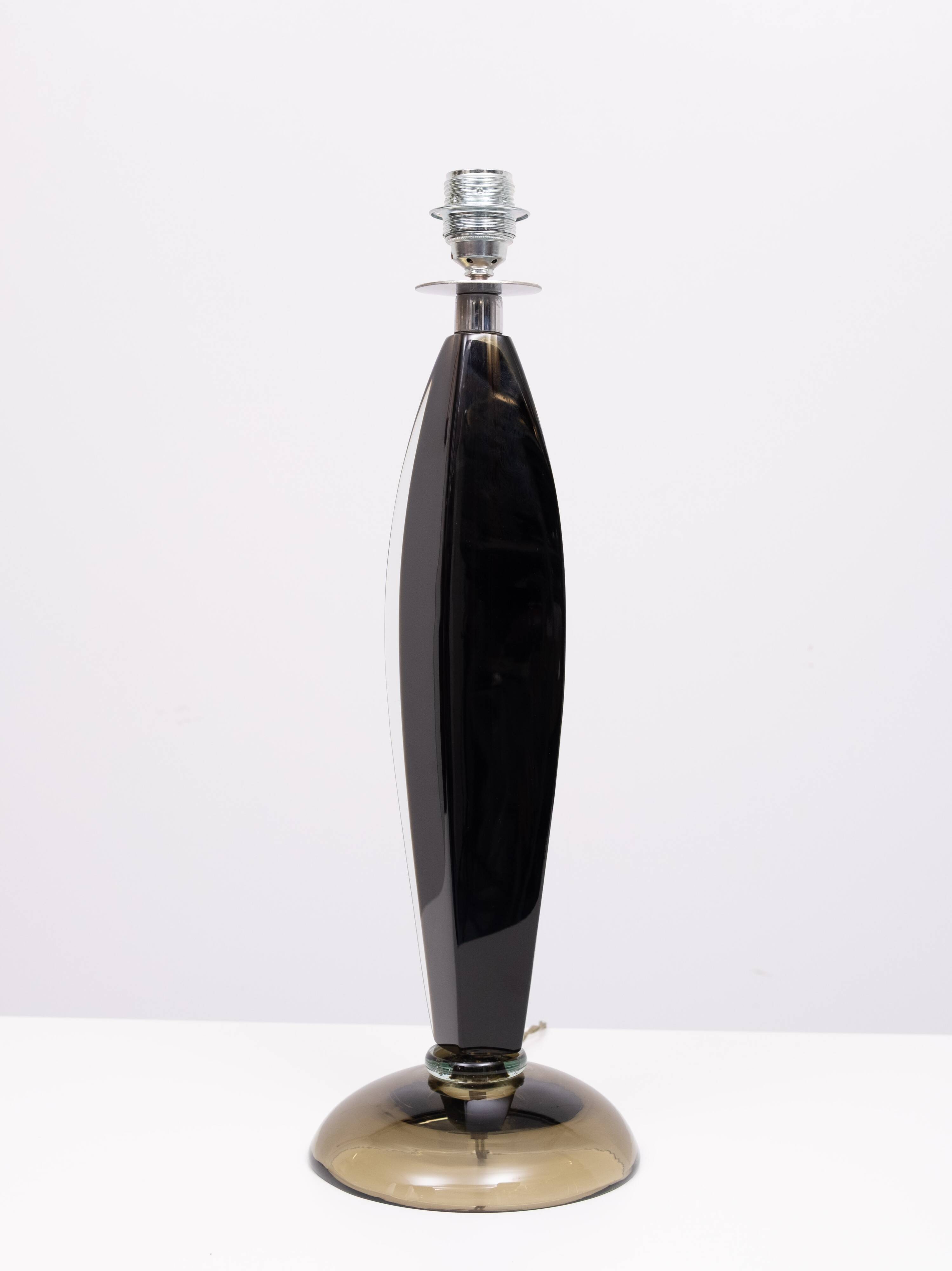 Flavio Poli Murano Glass Table Lamp for Seguso, 1960s