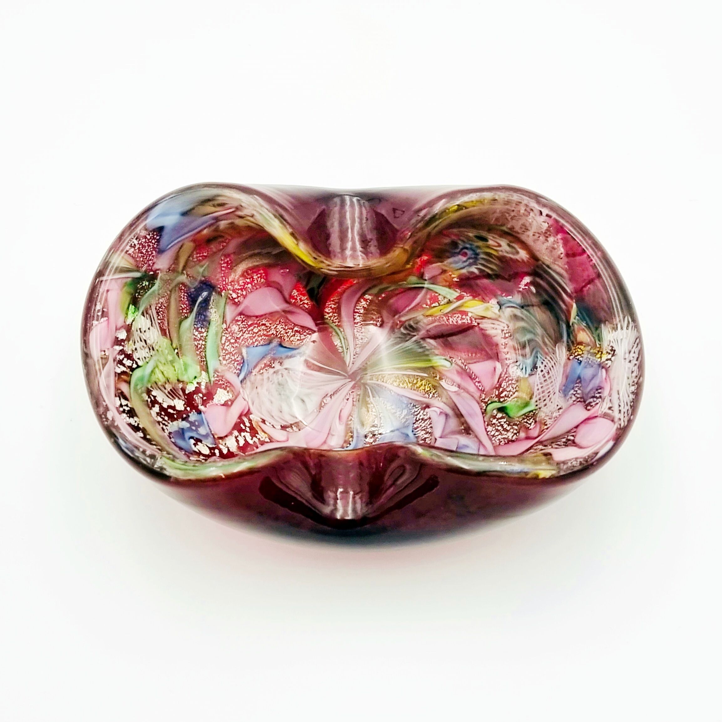 Vintage Murano Glass Bowl by Dino Martens for Aureliano Toso, 1950s