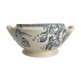 Antique ironstone tureen “Tulips” Gien