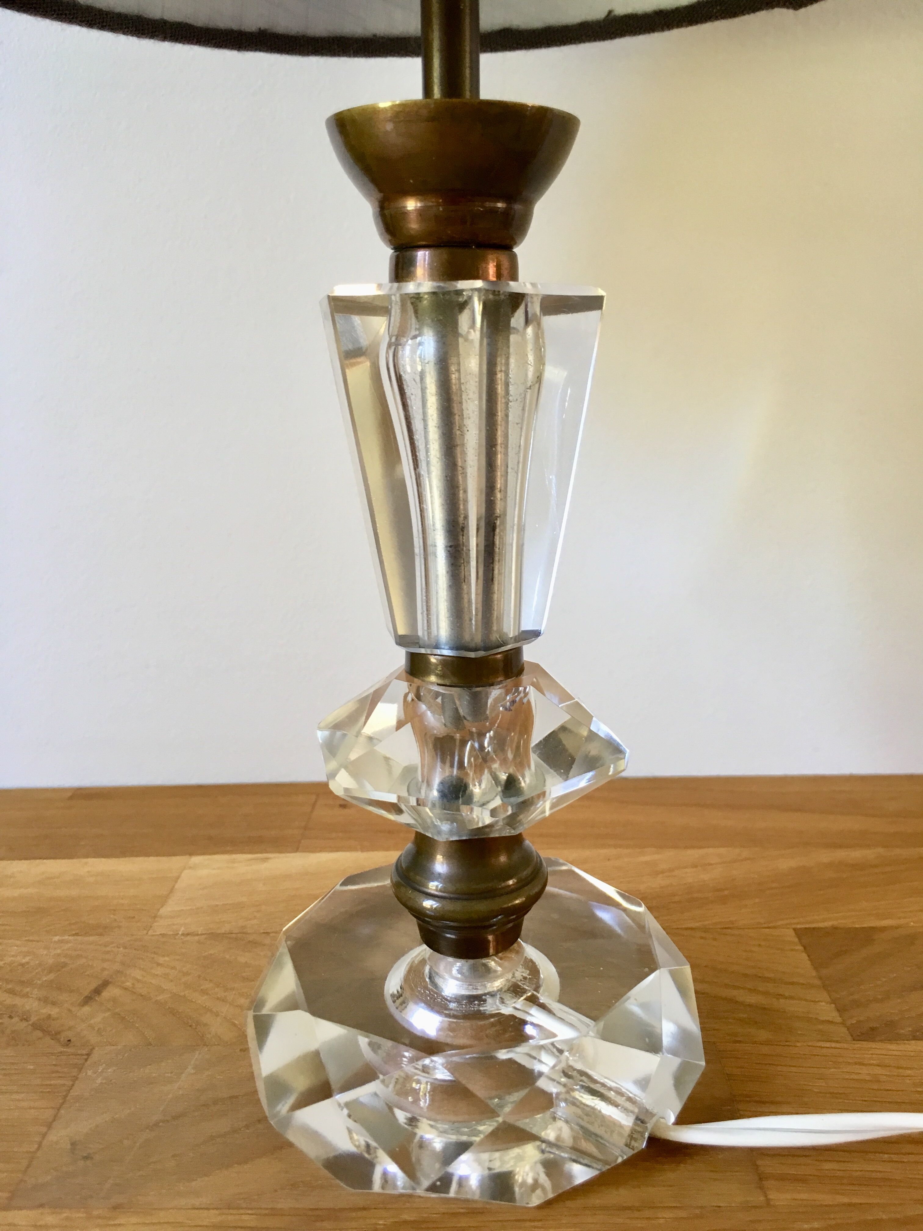 Art Deco-style crystal lamp 1930