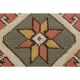 1970s Vintage Turkish Oushak Handmade Orange Runner Rug  91x361