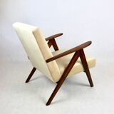 Vintage B-310 VAR armchair in light brown beige velvet - 2 pieces available