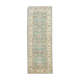 Traditional green cream ziegler rug, oriental floral wool rug-70x190cm