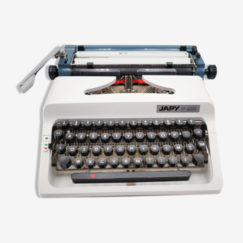 Machine à écrire Japy P 951 vintage révisée ruban neuf