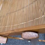 Folding bamboo lounge chair from the early 20th century