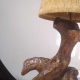 Brutalist lamp in olive root 60