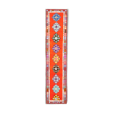 Handmade unique oriental orange runner rug 82 cm x 375 cm