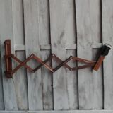 Zig zag wooden wall light from the 60s