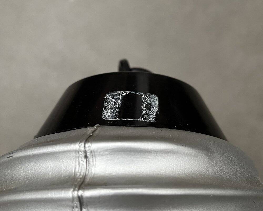 Bulb lamp, bulb on a stand or German suspension in mid-century space style by Ingo Maurer for M Design, 1960s.