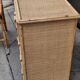Woven rattan and wicker furniture. Vintage.