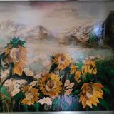 Tableau Huile Sur Panneau Métallique