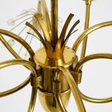 Beautiful brass chandelier by Emil Stejnar for Rupert Nikoll