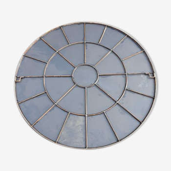 Industrial metal mirror round diameter 123 cm