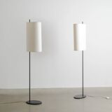 Pair of Danish Mid Century Arne Jacobsen "AJ Royal" Floor Lamps, 1950s