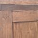 Parisian glass cabinet in solid raw oak, 1950