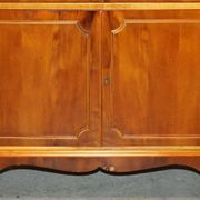 Wooden buffet TV in yew Abbey Craft Mid-Century Modern Sheraton details