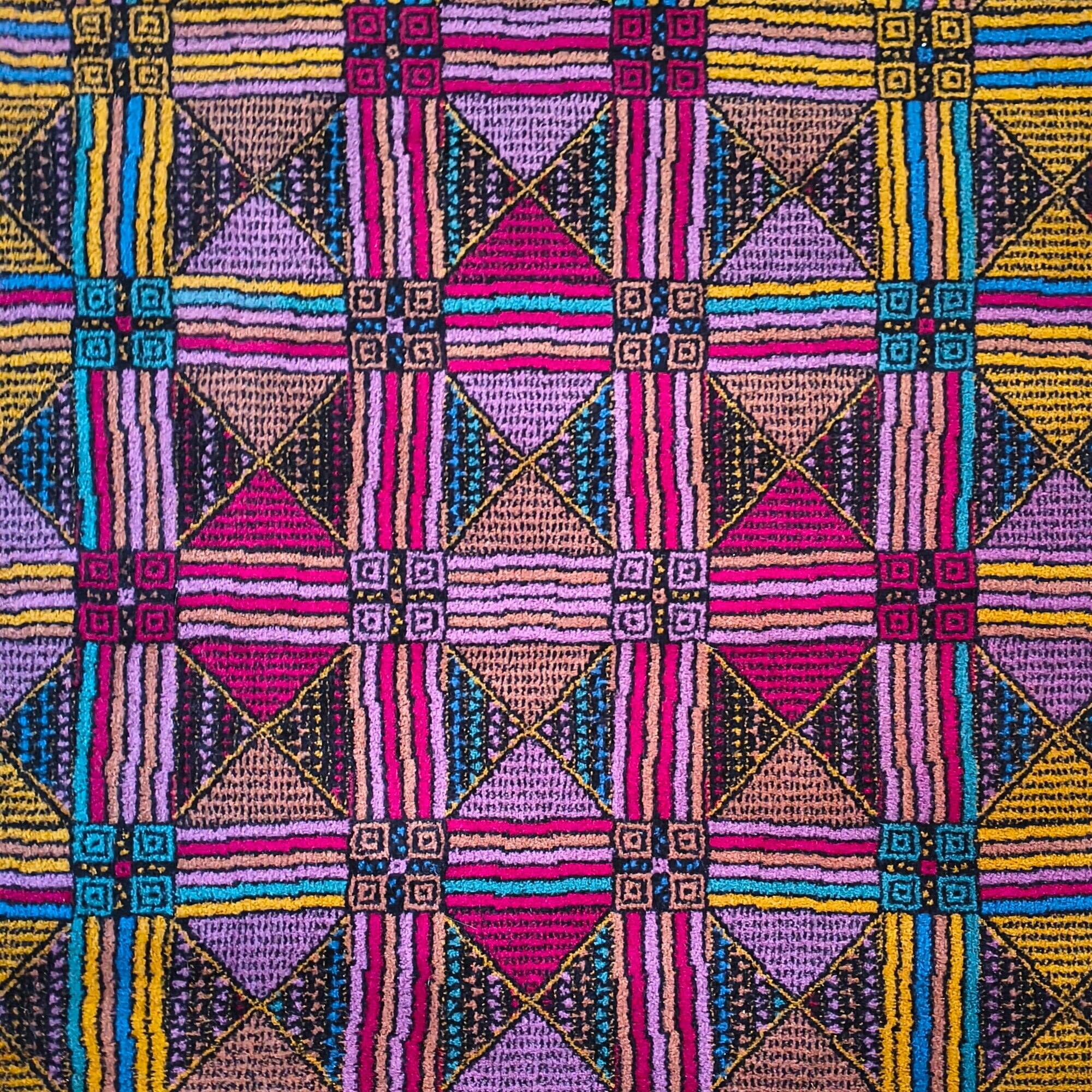 Tapis en laine géométrique italien magnifique des années 1980 par Missoni pour T&J Vestor