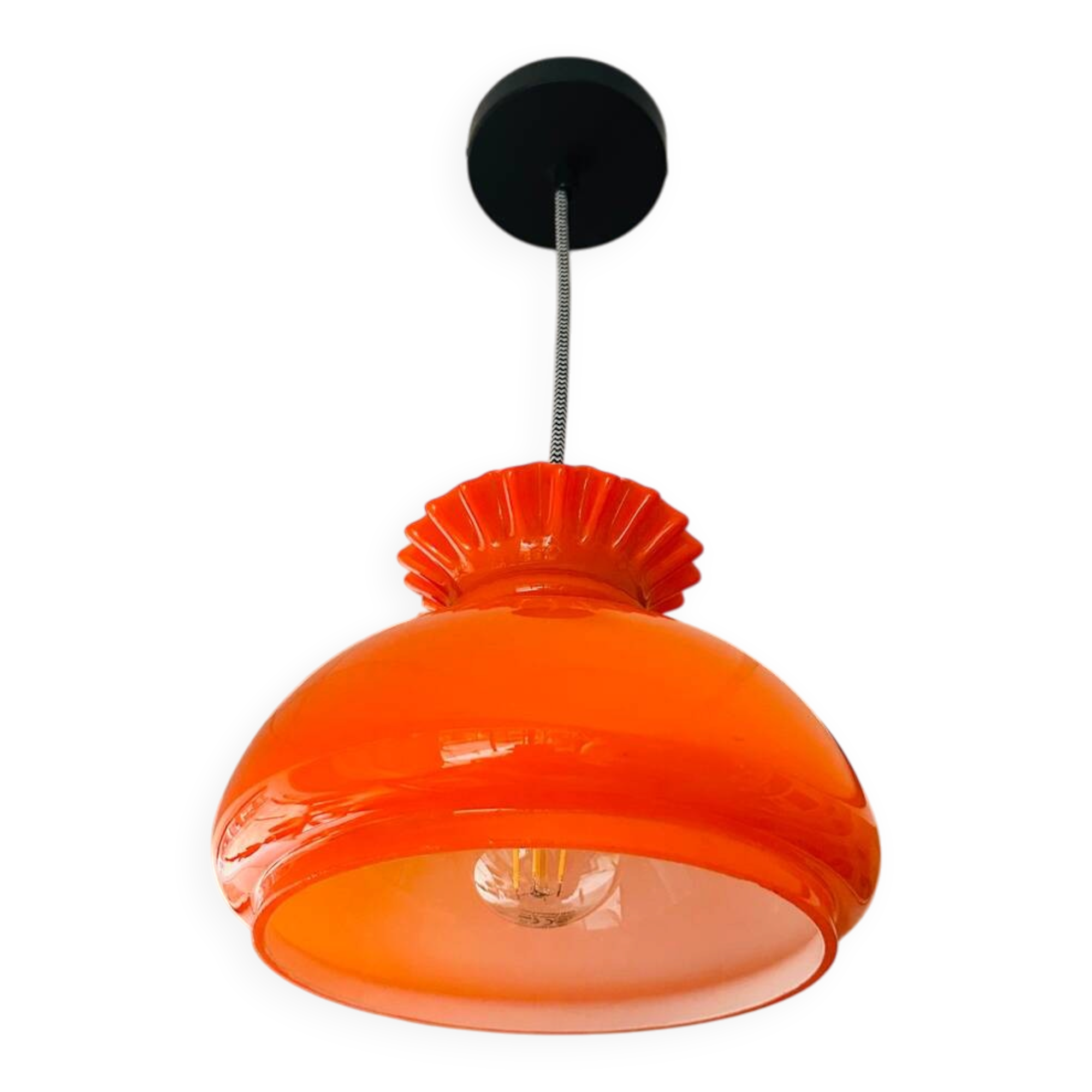 Vintage opaline pendant