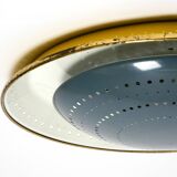 Mid Century Modern metal ceiling or wall lamp by Ernest Igl for Hillebrand