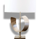 Lampe de table en aluminium brossé