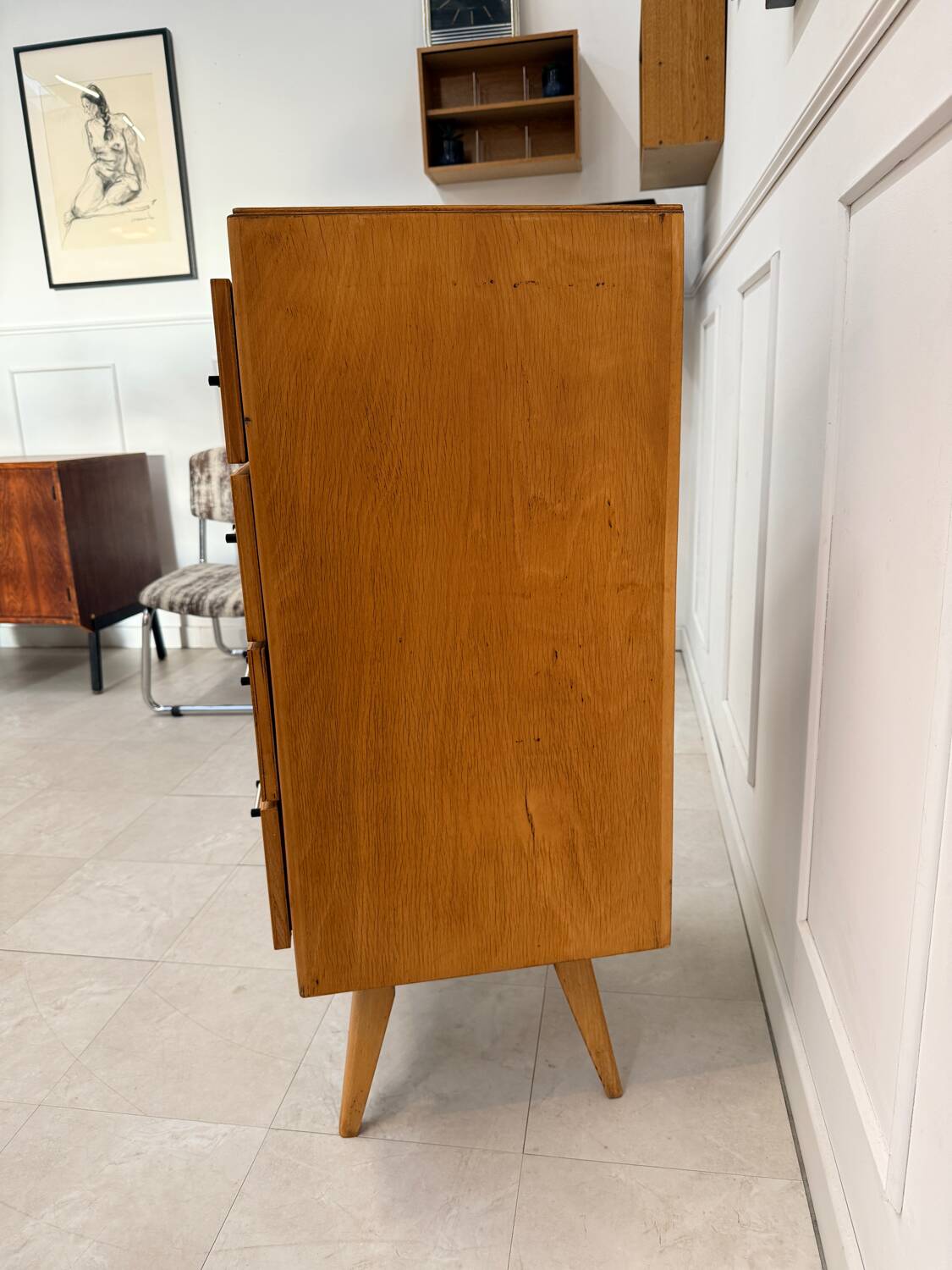 Chiffonnier vintage pieds compas
