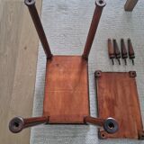 Pedestal table bedside Louis XVI mahogany style
