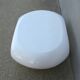 Table basse laquée blanche design Space Age forme libre vintage