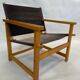 Vintage Safari Chair 1980s Hyllinge Møbler Denmark